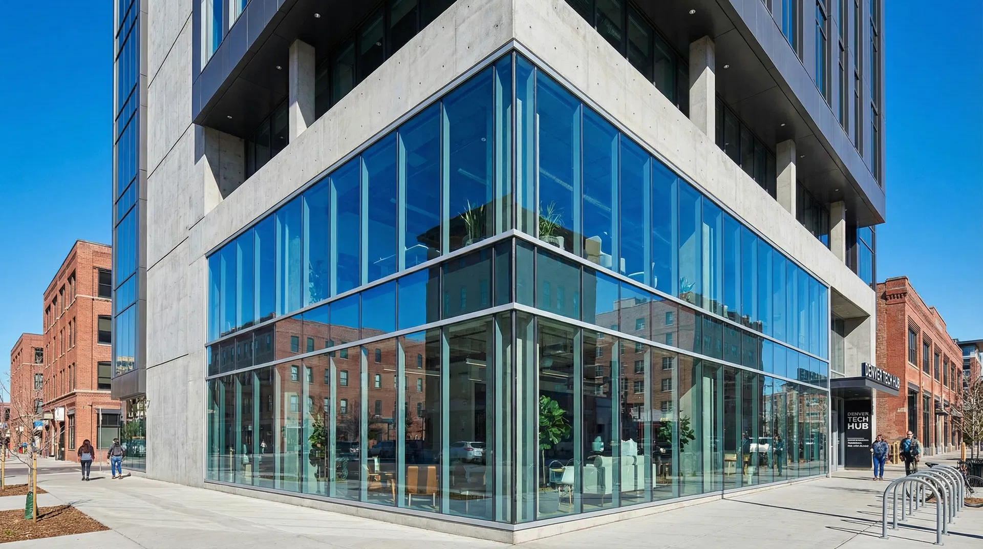 Commercial Glass Facade — Denver